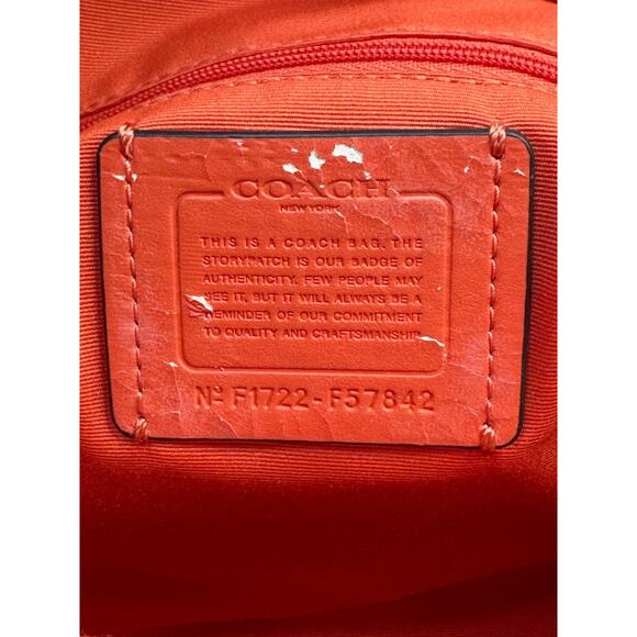 Coach Signature Coated Canvas Drawstring Carryall Bag - Picture 14 of 16